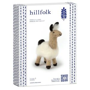 Hillfolk Woolly Llama Needle Felting Kit